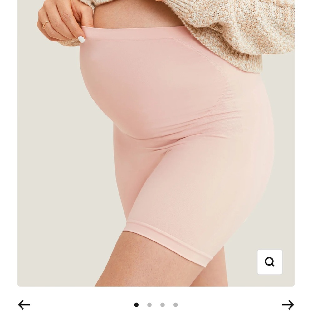 NEW Pink Maternity Biker Shorts